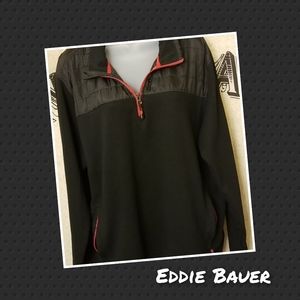 Eddie Bauer quarter zip fleece pullover